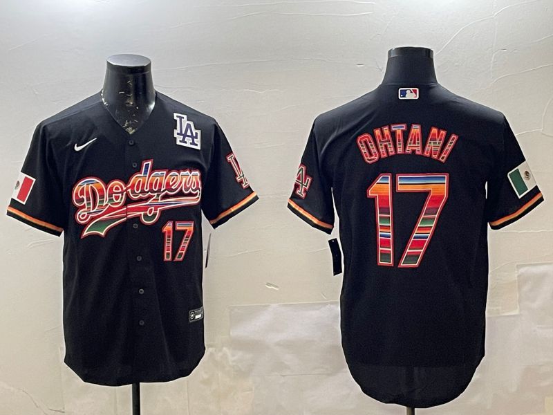 Men Los Angeles Dodgers #17 Ohtani Black Game 2025 Nike MLB Jersey style 2262->los angeles dodgers->MLB Jersey
